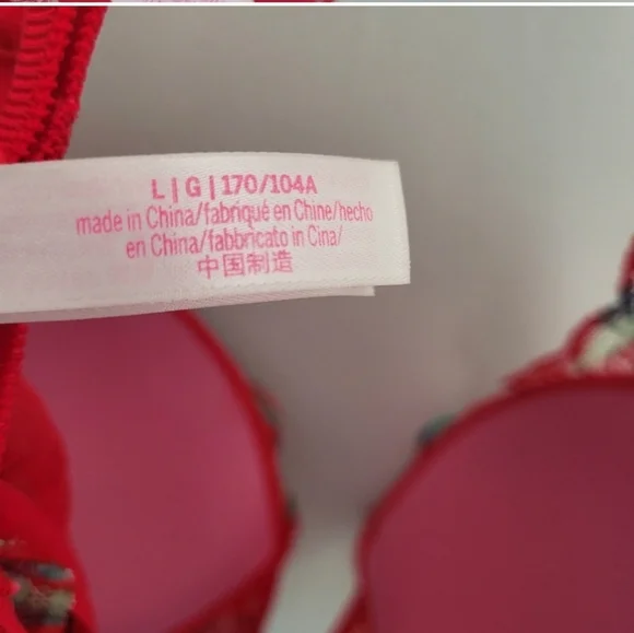 Victoria's‎ Secret PINK Tropical Lace Push Up Bralette Large - Picture 7 of 11